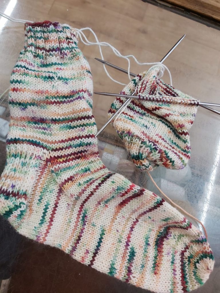 Knitting a pair of socks