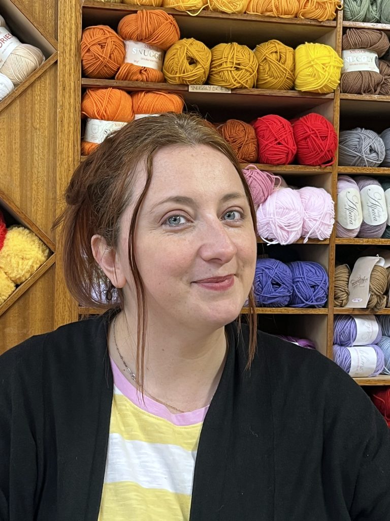 Keely Simpson, owner of the Wool Shop, Ludlow