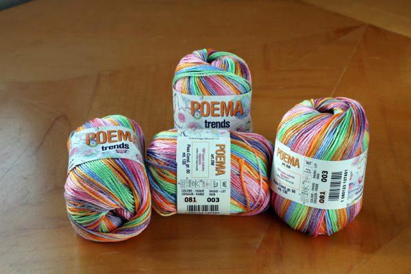 Adriafil Poema Trends - perfect 100% cotton yarn for colourful summer crochet projects