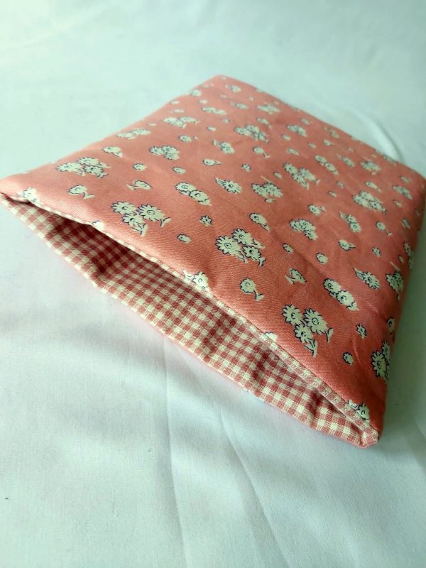 Bloom In Yellow Gingham fabric book sleeve