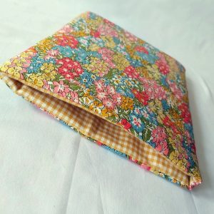 Bloom In Yellow Gingham fabric book sleeve
