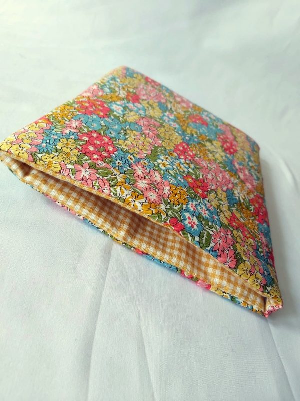 Bloom In Yellow Gingham fabric book sleeve