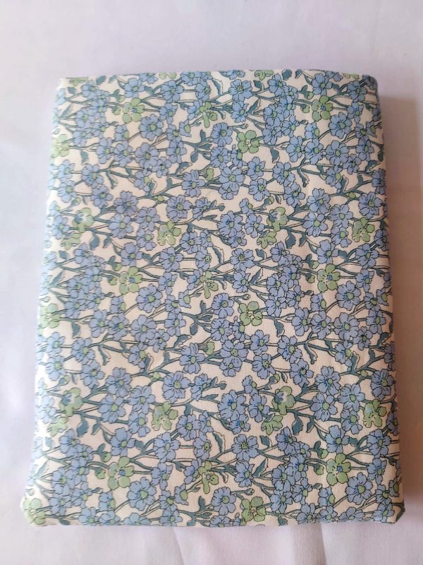 Beautiful In Blue Gingham fabric book sleeve