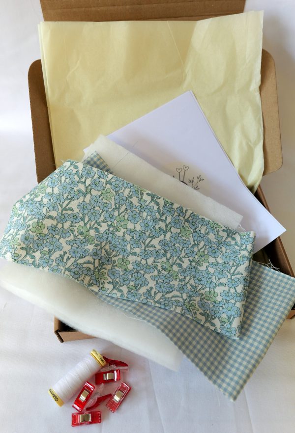 Beautiful in Blue - DIY fabric book sleeve kit