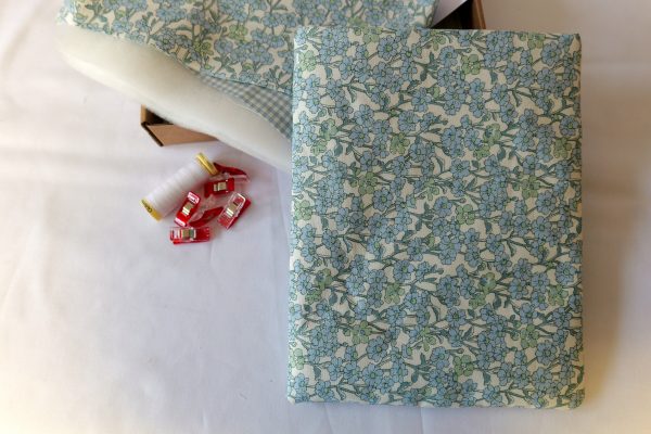 Beautiful in Blue - DIY fabric book sleeve kit