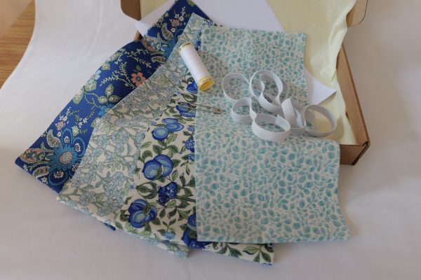 DIY Hair Scrunchies Kit - 'Beautiful In Blue' - Image 4