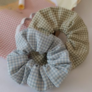 Gingham Heaven Hair Scrunchies