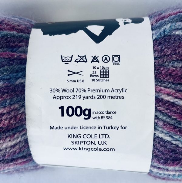 King Cole - Fashion Aran - Hint of Berries