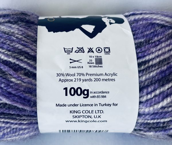 King Cole - Fashion Aran - Hint of Purple