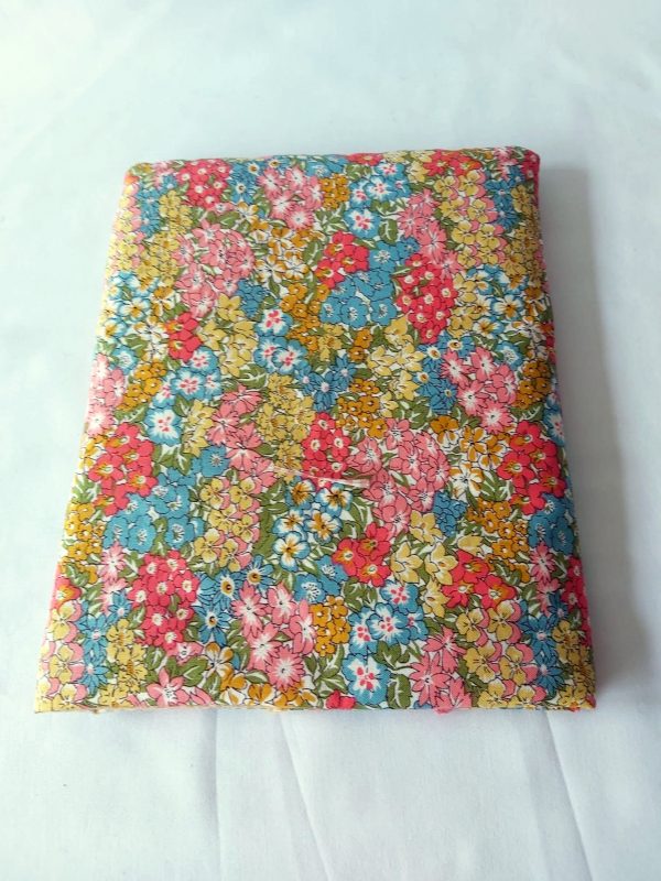 Bloom In Yellow Gingham fabric book sleeve