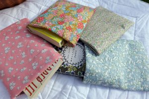 Fabric book sleeve, SIY book sleeve kit