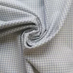 100% Cotton Blue Gingham fabric
