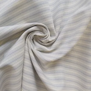 100% Cotton Blue and White Stripe design fabric