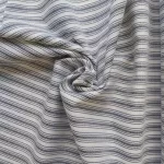 100% Cotton Navy and White Stripe design fabric
