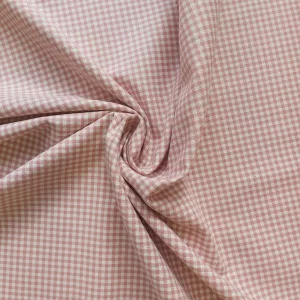 100% Cotton Pink Gingham fabric