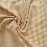 100% Cotton Yellow Gingham fabric