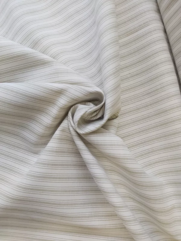 Green and white stripe 100% cotton design print