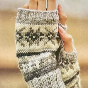 Fair Isle Mittens using Rowan Felted Tweed yarn