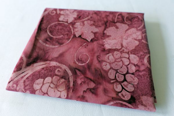 Aubergine fabric with grapevine batik design print - Hoffman Fabrics - Bali Batik Handprints – Sku 3338 507