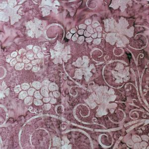 Aubergine fabric with grapevine batik design print - Hoffman Fabrics - Bali Batik Handprints – Sku 3338 507
