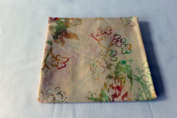 Hoffman Fabrics - Bali Batik Handprints – Sku 3339 211 - Cream with bird print