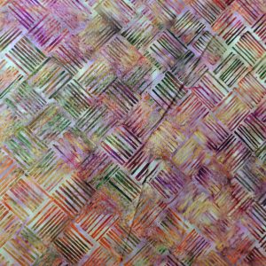 Orange and purple fabric with a line print - Hoffman Fabrics - Bali Batik Handprints – Sku 3343 308