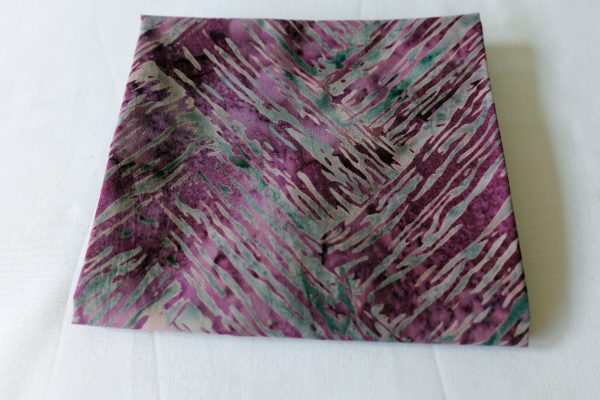 Purple and steel blue fabric with brush effect print - Hoffman Fabrics - Bali Batik Handprints – Sku 3348 528