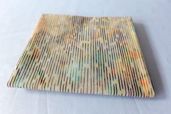 Cream fabric with a line print - Hoffman Fabrics - Bali Batik Handprints – SKU 3356 315
