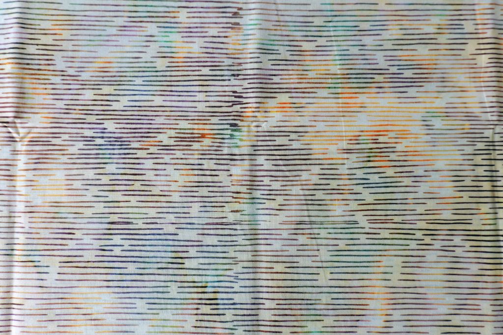 Cream fabric with a line print - Hoffman Fabrics - Bali Batik Handprints – SKU 3356 315