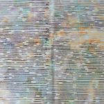 Cream fabric with a line print - Hoffman Fabrics - Bali Batik Handprints – SKU 3356 315