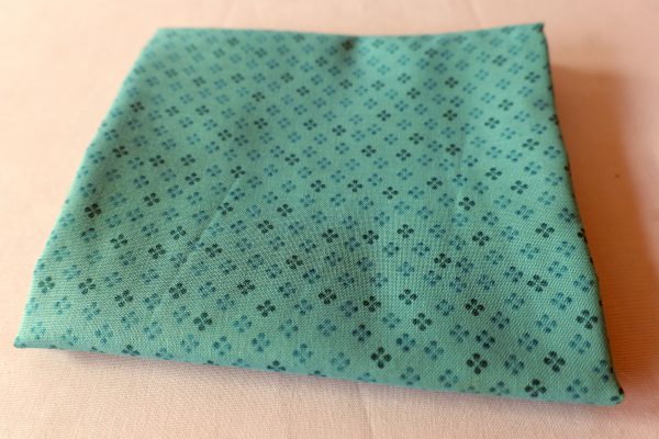 Blue with a small blue clover design - Stof Fabrics – Gradiente #MCS 17-62