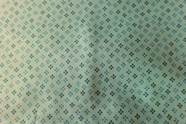 Blue with a small blue clover design - Stof Fabrics – Gradiente #MCS 17-62