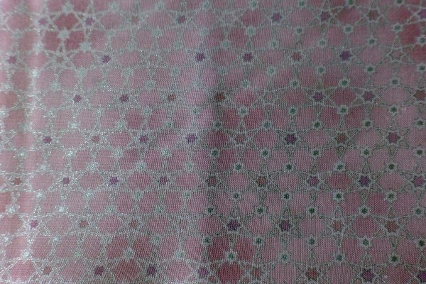 Pale lilac with a silver metallic star design - Stof Fabrics – Magical Moments collection (#17-07)