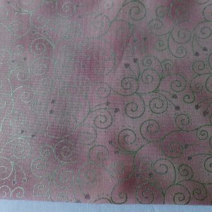 Pale lilac with a metallic silver heart print - Stof Fabrics – Magical Moments collection (#17-16)
