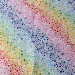 Rainbow dots on white - Wilmington Prints – Essentials Range