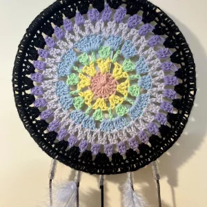 Dreamcatcher, crocheted using Sirdar Stories DK yarn