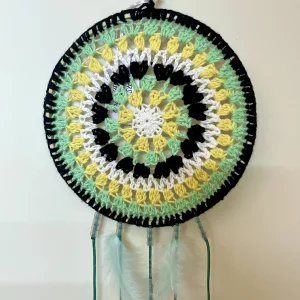 Dreamcatcher, crocheted using Sirdar Stories DK yarn