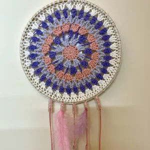 Dreamcatcher, crocheted using Sirdar Stories DK yarn