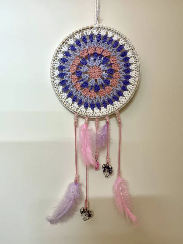 Dreamcatcher, crocheted using Sirdar Stories DK yarn