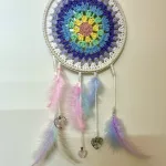 Dreamcatcher, crocheted using Sirdar Stories DK yarn