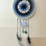 Dreamcatcher, crocheted using Sirdar Stories DK yarn