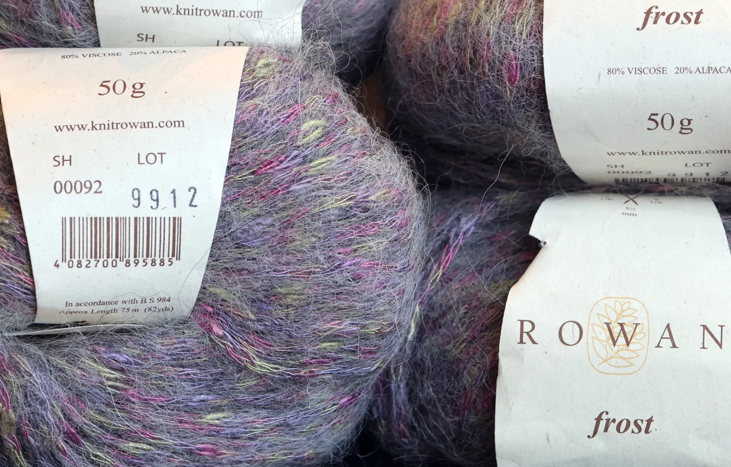Rowan - Frost - Heather - Alpaca / Viscose Blend Yarn - Image 4
