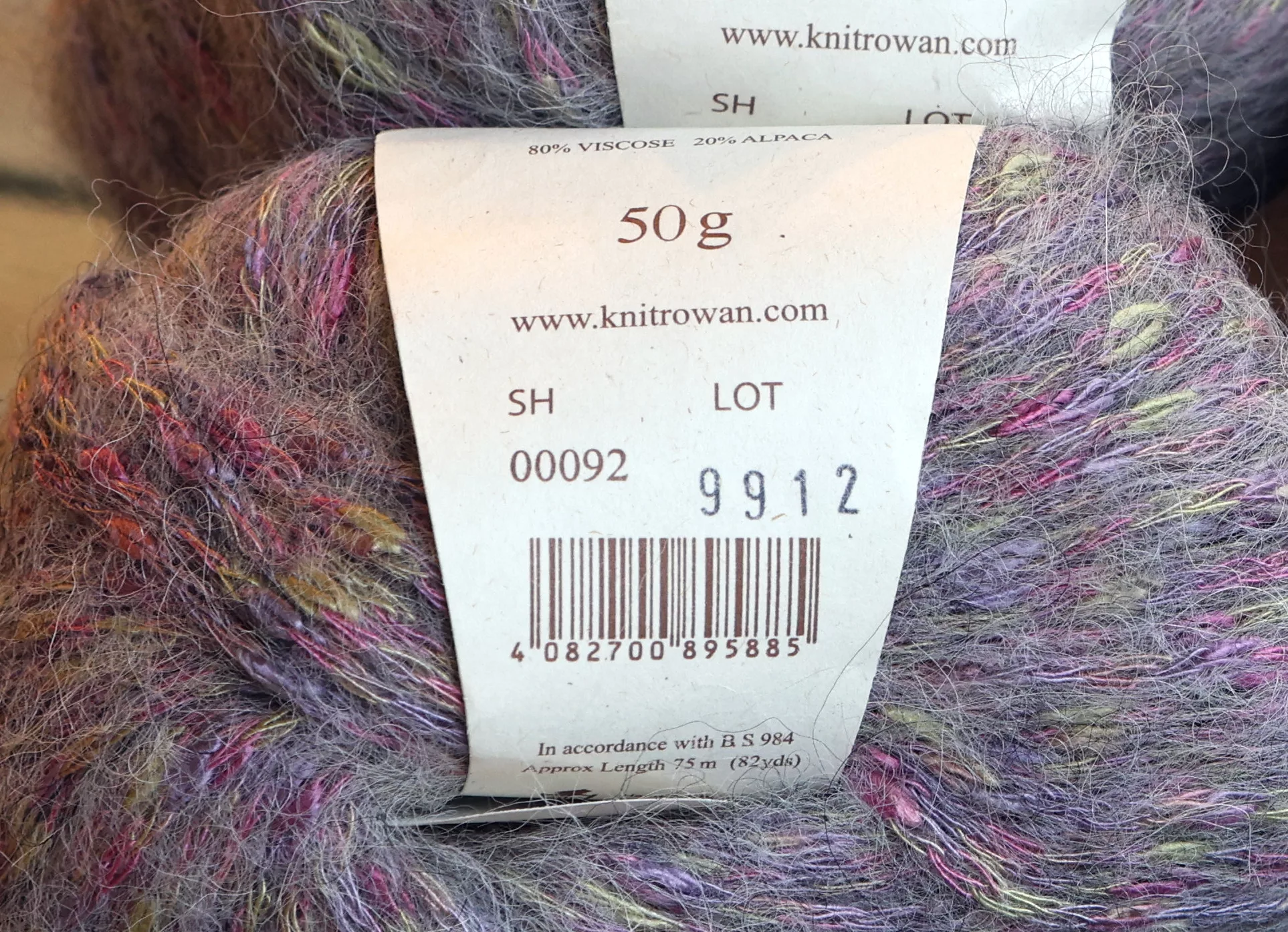 Rowan - Frost - Heather - Alpaca / Viscose Blend Yarn - Image 2