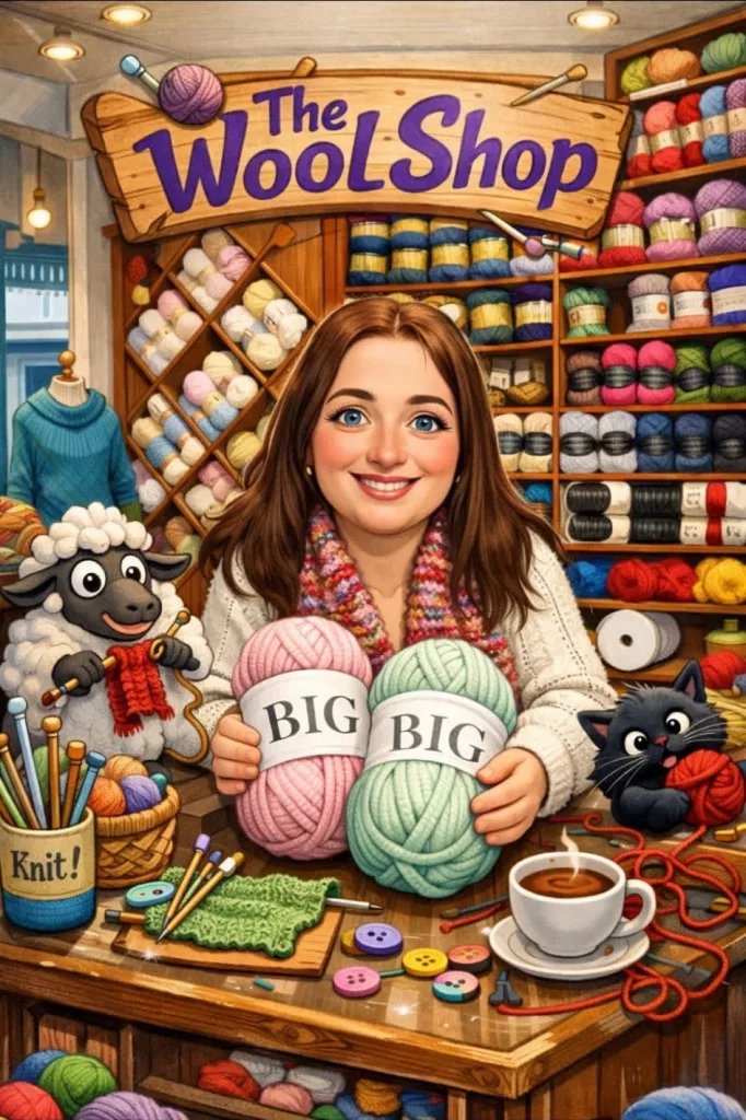 Keely Simpson, owner of The Wool Shop in Ludlow