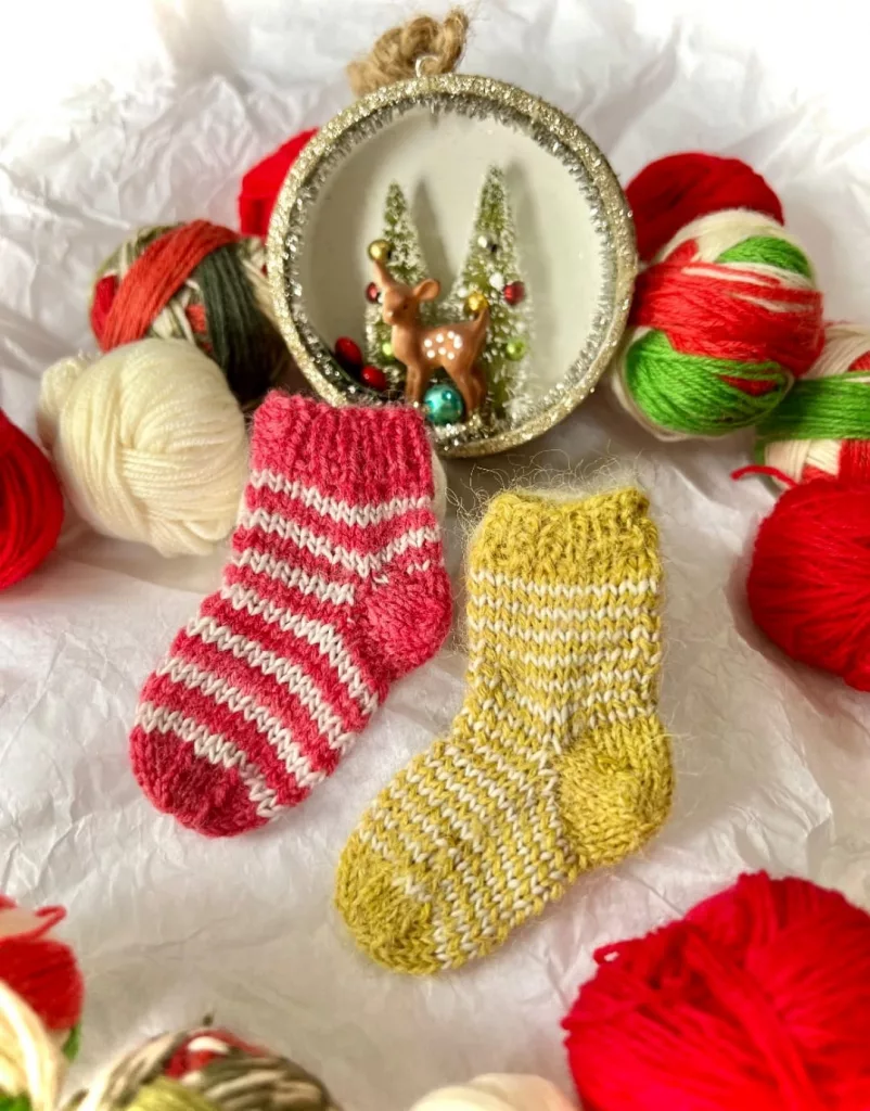 4/11/26 - Workshop - Knitting In The Round - Mini Xmas Stocking Ornament