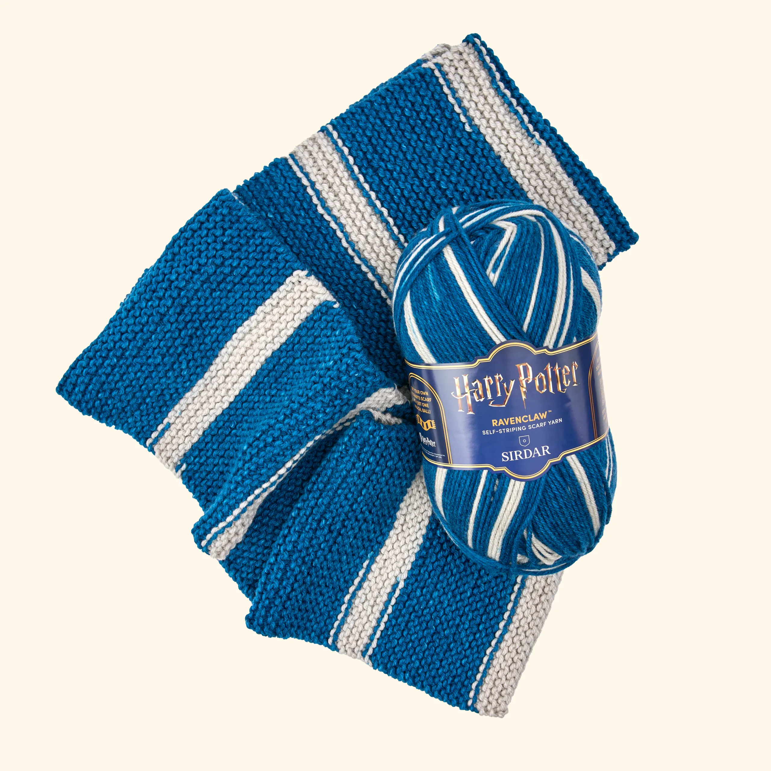 Harry Potter - Knit Your Own Self Striping Ravenclaw Scarf Kit - Image 4